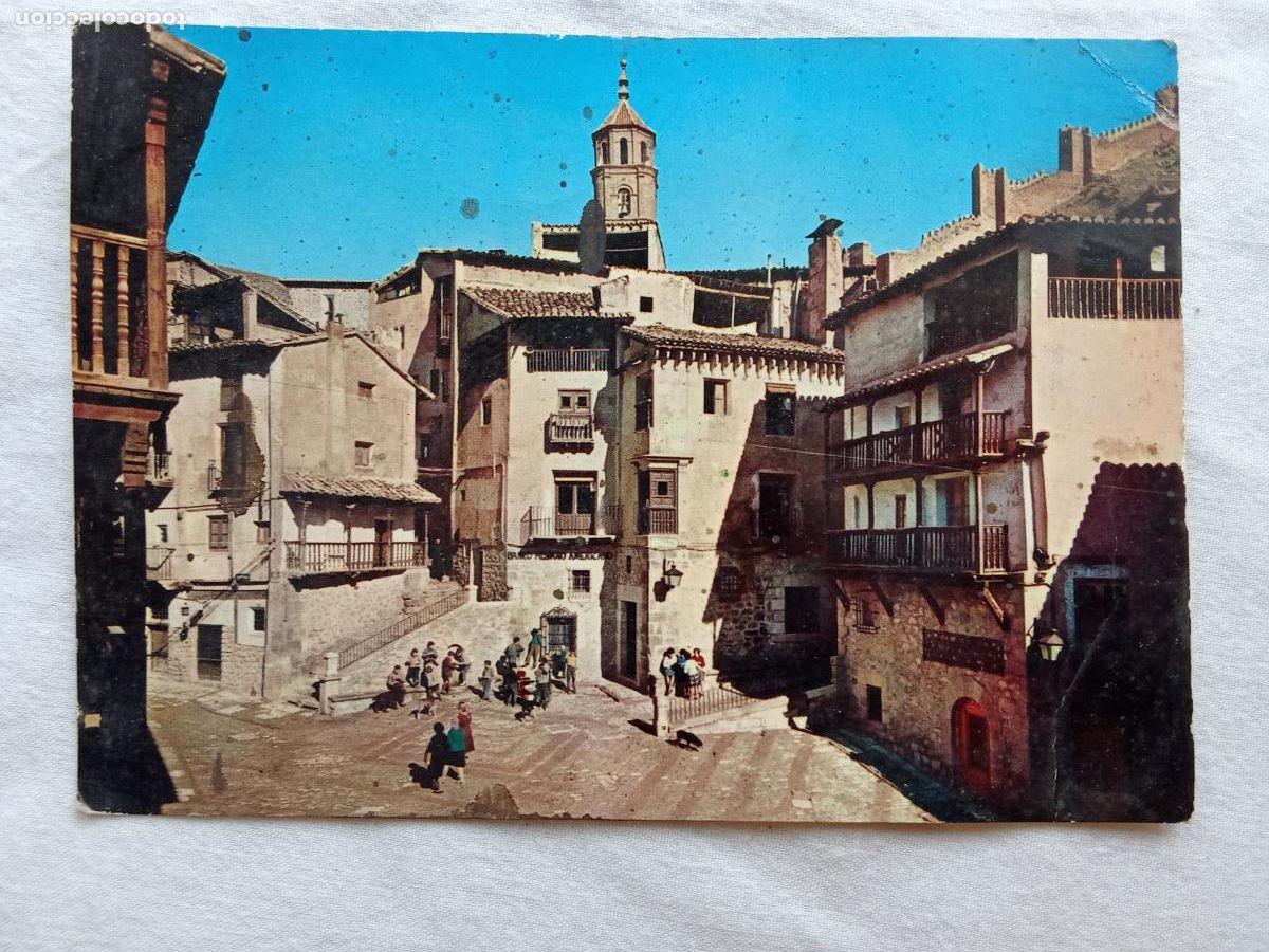 Postales: Postal Albarracin, Plaza del caudillo y murallas P.1254