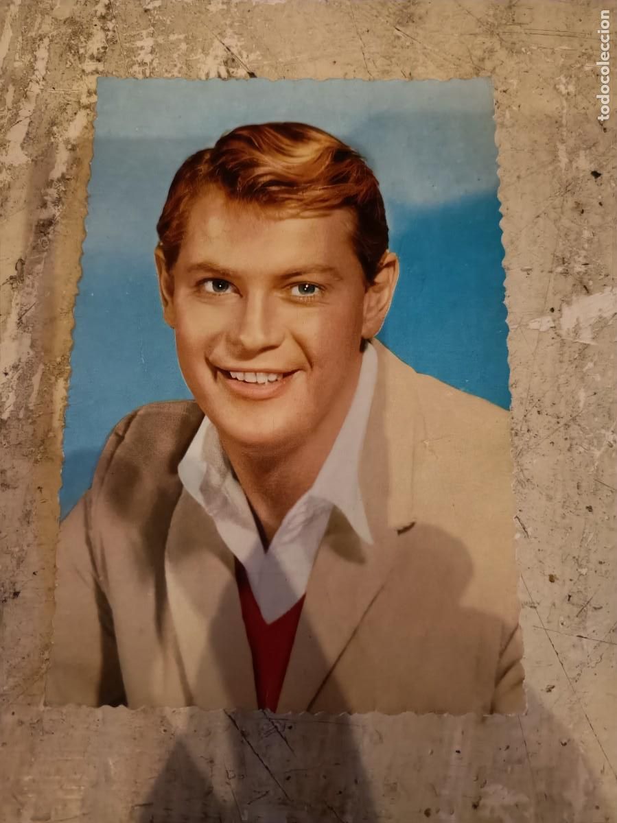 Postales: TARJETA CROMO TROY DONAHUE POSTAL ORIGINAL