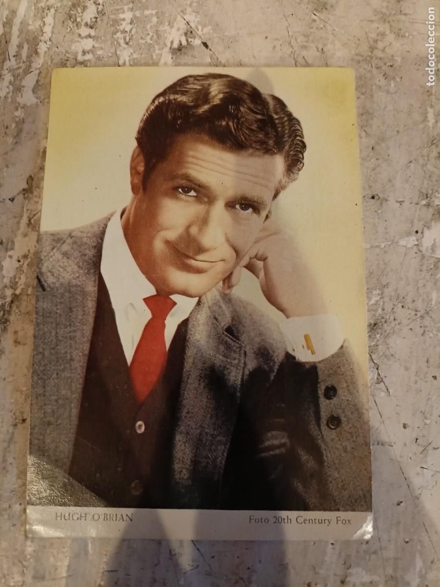 Postales: TARJETA CROMO HUGH O&acute;BRIAN POSTAL ORIGINAL - Foto 1