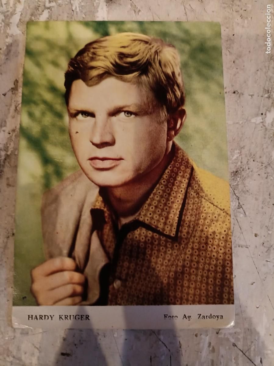Postales: TARJETA CROMO HARDY KRUGER POSTAL ORIGINAL - Foto 1