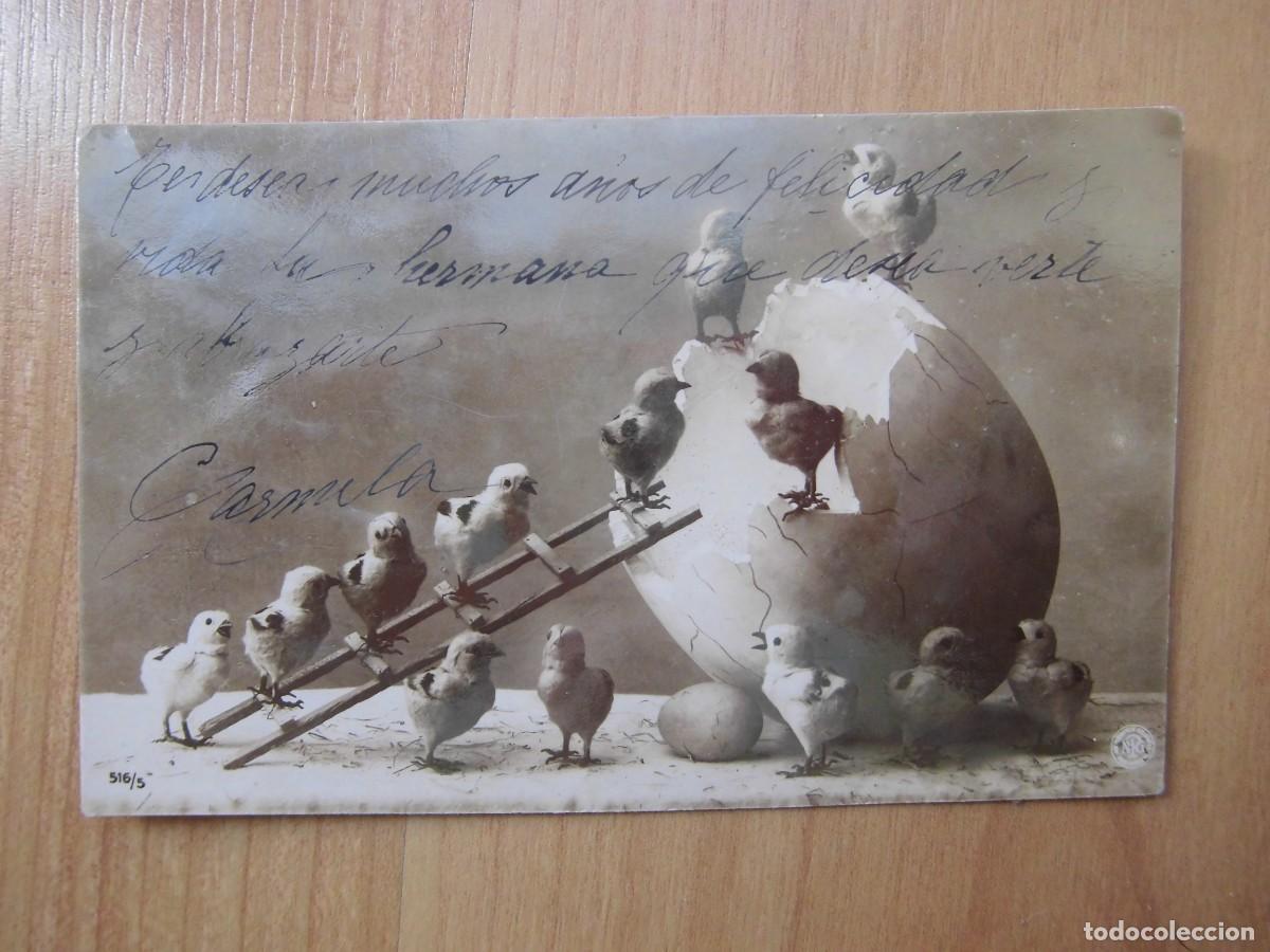 Postales: ANTIGUA POSTAL ALEMANA CON DEDICATORIA EN CASTELLANO
