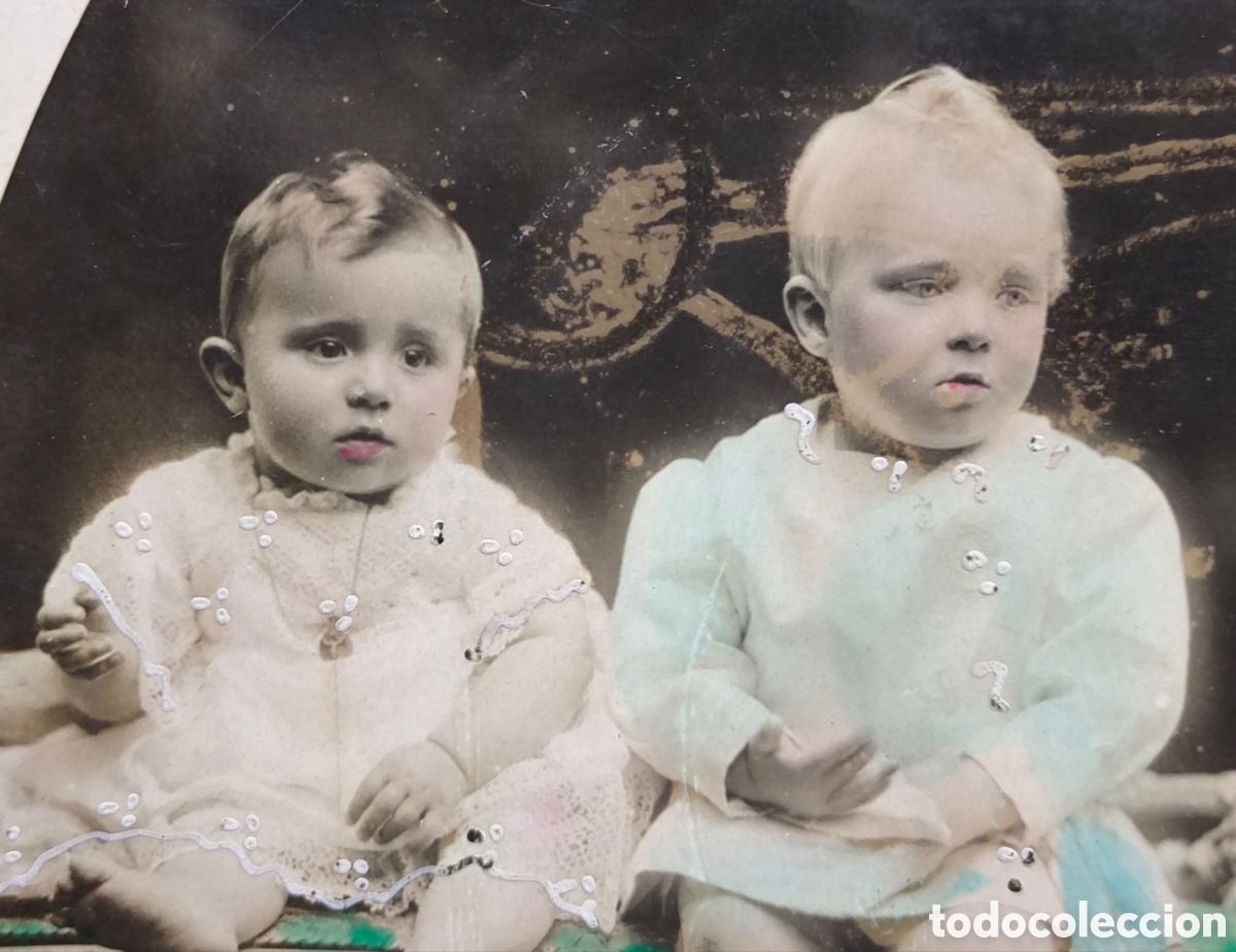 Postales: CASA REAL HIJOS DE ALFONSO XIII INFANTES BEB&Eacute;S POSTAL FOTOGR&Aacute;FICA ILUMINADA C. 1910
