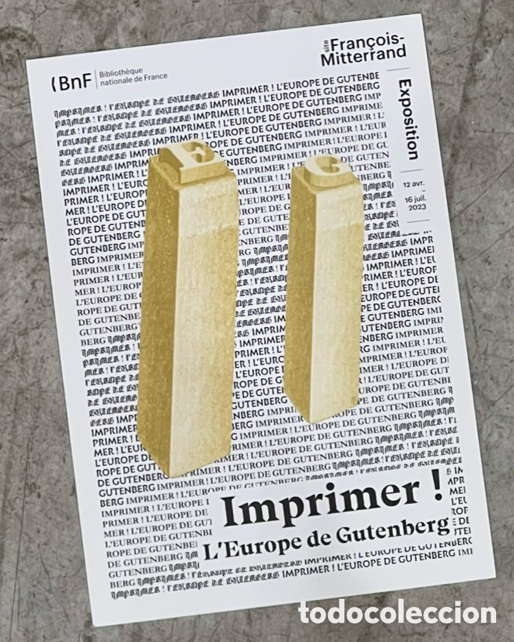 Postales: Postal. Imprimer! Bibliotheque Nationale de France. Fran&ccedil;ois Mitterrand. 2000&rsquo;.