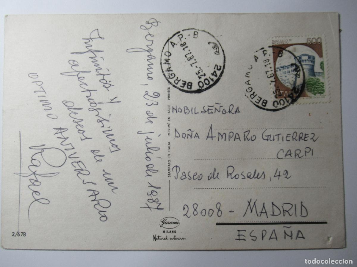 Postales: Postal flores rosas - Circulada - Foto 2