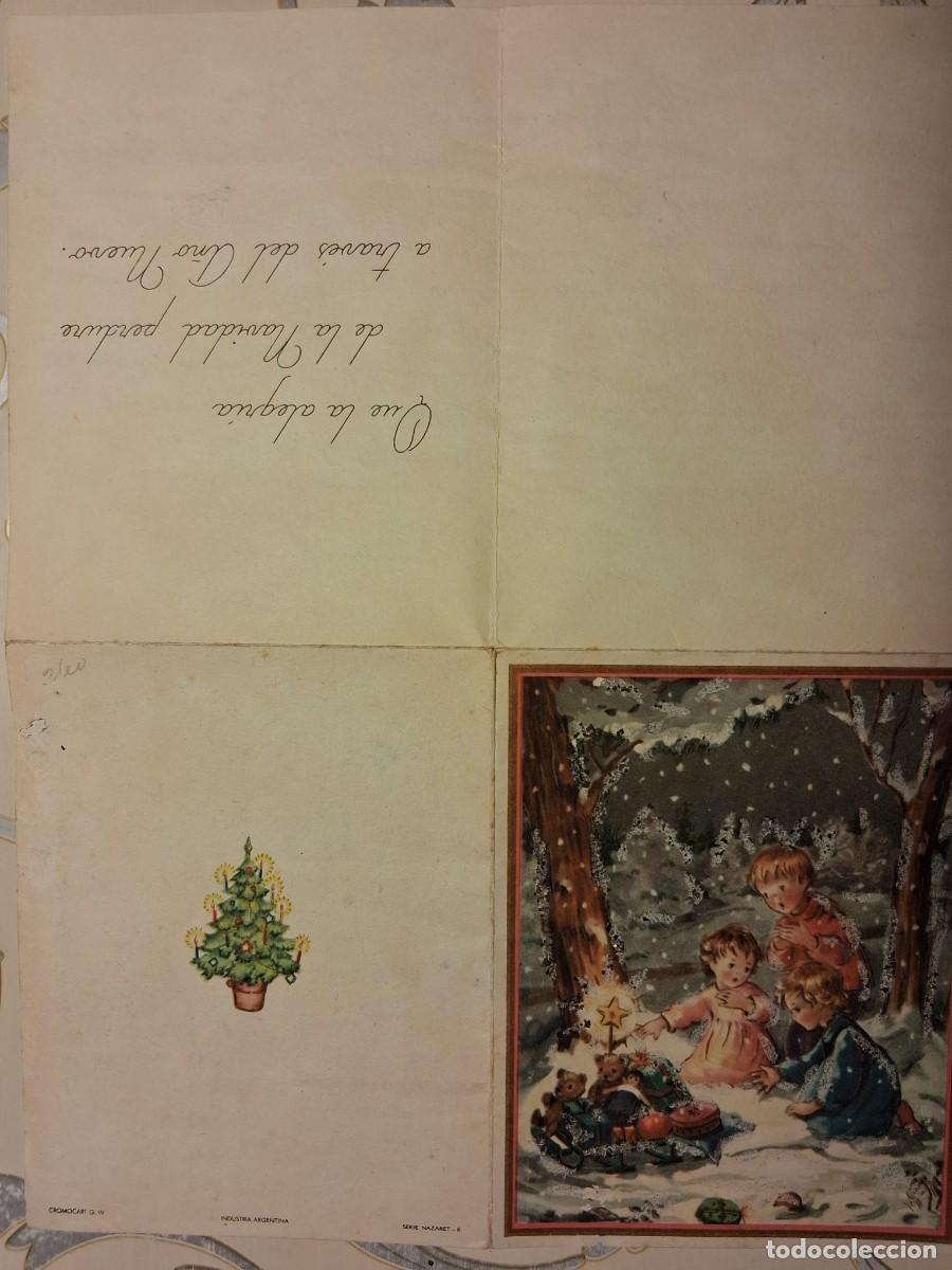 Postales: FELICITACI&Oacute;N NAVIDE&Ntilde;A, 1957, USADA. - Foto 2