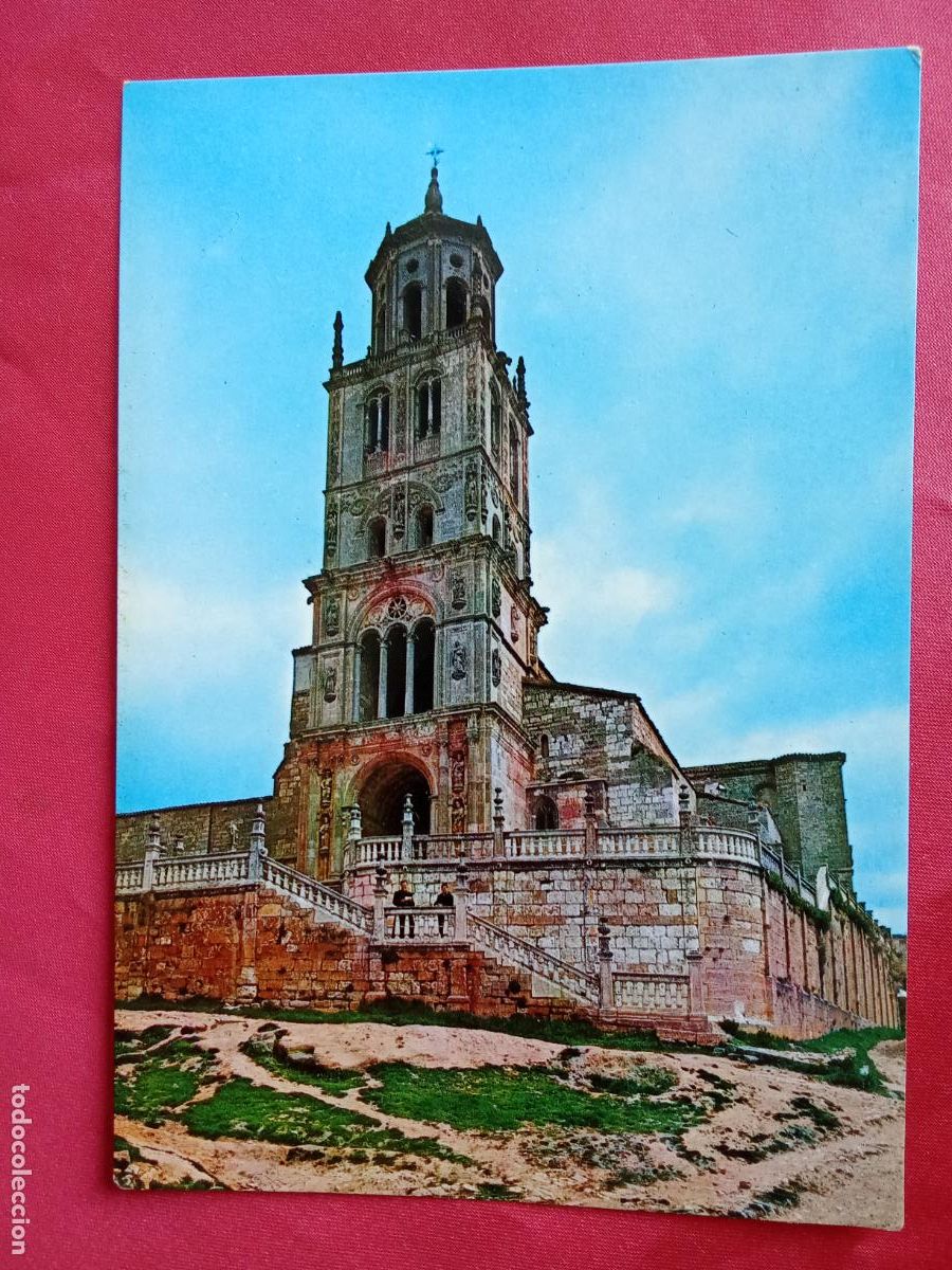 Postales: Postal Santa Maria del Campo (Burgos) Torre y atrio Siglo XVI P.1272