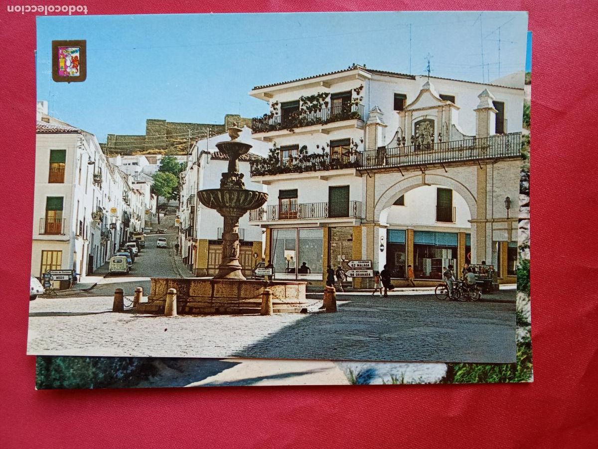 Postales: Postal N&ordm;16 Antequera (M&aacute;laga) Plaza de San Sebasti&aacute;n P.1297