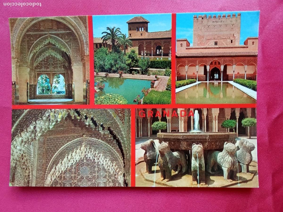 Postales: Postal Granada (Alhambra) Mirador de Lindaraja, Jardines del Partal P.1308