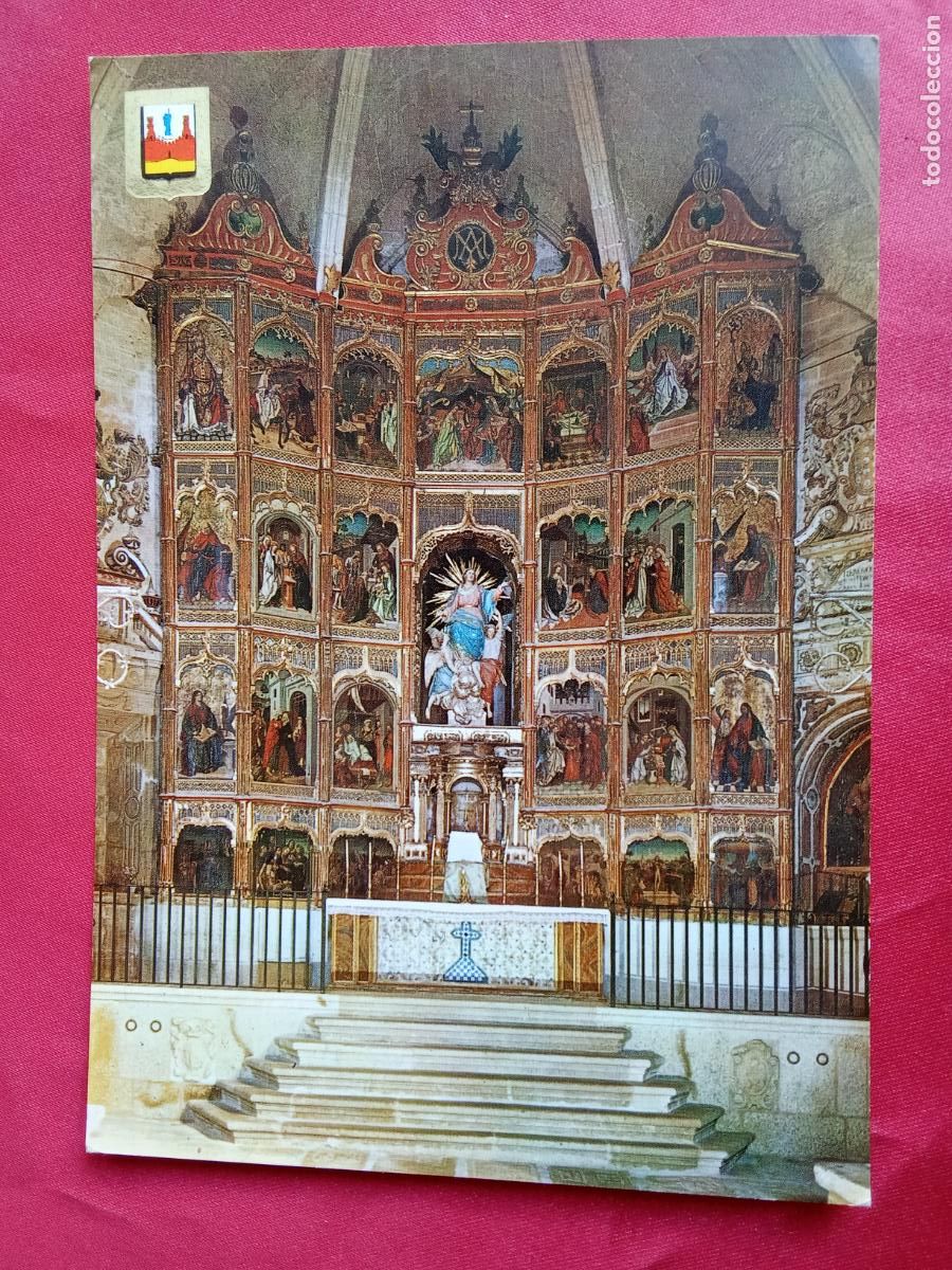 Postales: Postal N&ordm;3 Trujillo (C&aacute;ceres) Retablo de la Iglesia de Santa Mar&iacute;a P.1316