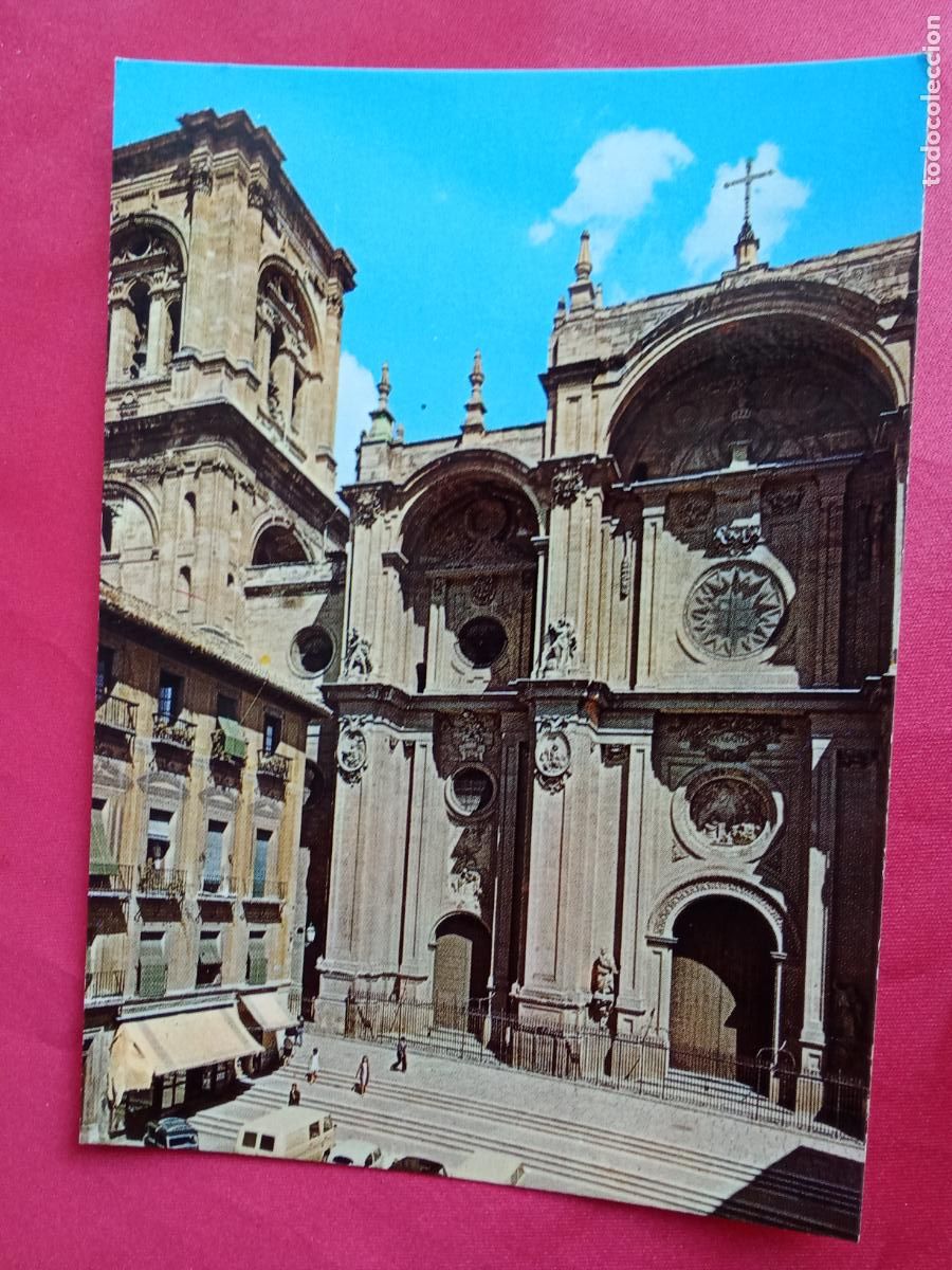 Postales: Postal Granada, Fachada principal de la Catedral P.1319