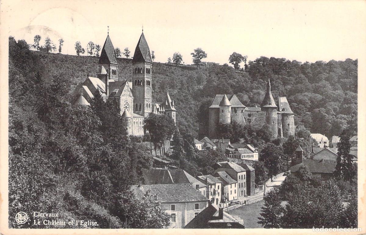 Postales: Postal de Clervaux Luxemburgo con Castillo e Iglesia