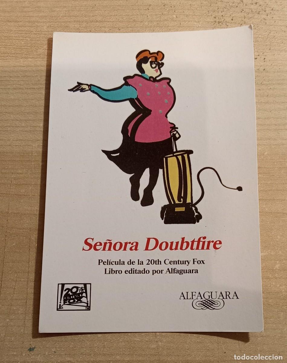 Postales: POSTAL. Se&ntilde;ora Doubtfire. editorial alfaguara. - Foto 1