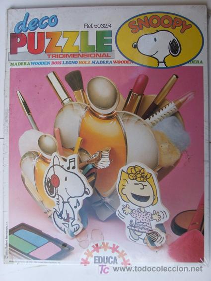 Puzzles: PUZZLE SET DE MAQUILLAJE SNOOPY -TRIDIMENSIONAL - EDUCA - Foto 1