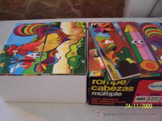 Puzzles: ROMPECABEZAS M&Uacute;LTIPLE- PAPIROTS-CON DADOS DE DIFERENTES TAMA&Ntilde;OS-SIN USAR - Foto 2