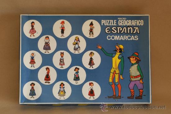 Puzzles: Puzzle Geogr&aacute;fico. Espa&ntilde;a. Comarcas. D. C.P. Completo. - Foto 1