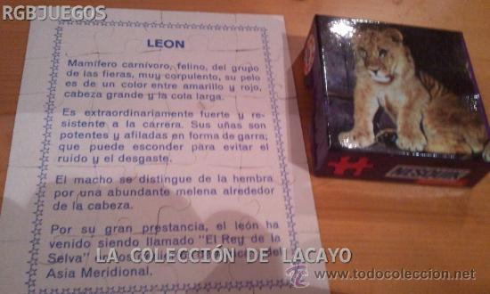 Puzzles: PUZZLE LEON OBSEQUIO NESQUIK, DE EDUCA A&Ntilde;OS 70 NUEVO - Foto 3