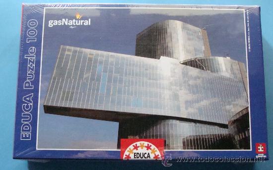 Puzzles: PUZZLE PUZLE. EDIFICIO GAS NATURAL. 100 PIEZAS. EDUCA BORRAS. PRECINTADO. 40 X 28 CM. - Foto 1