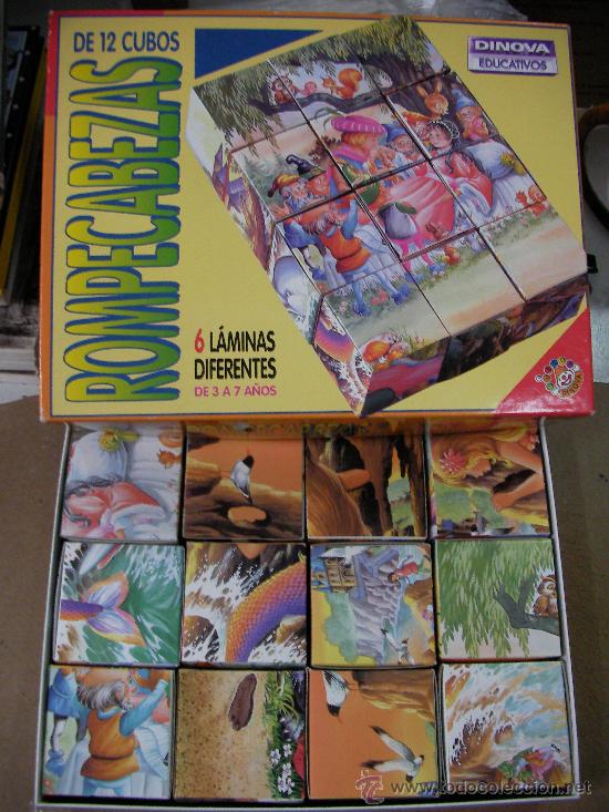 Puzzles: ROMPECABEZAS DE 12 CUBOS CON 6 LAMINAS DIFERENTE EN - Foto 1