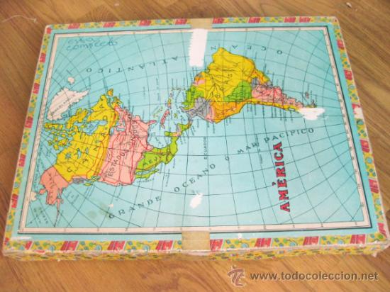 Puzzles: PUZLE DE LOS A&Ntilde;OS 50 DE CUBOS CON MAPAS - PUZZLE DE MAPA - Foto 1