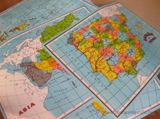 Puzzles: PUZLE DE LOS A&Ntilde;OS 50 DE CUBOS CON MAPAS - PUZZLE DE MAPA - Foto 3