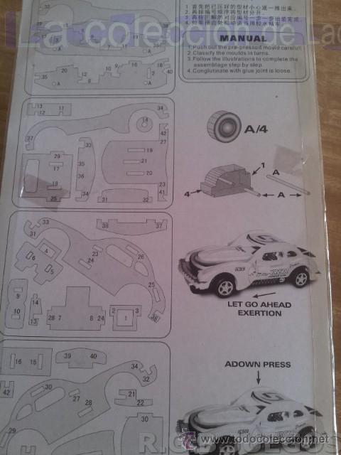 Puzzles: COCHE PUZZLE CON RUEDAS Y MOTOR DE FRICCION - Foto 3