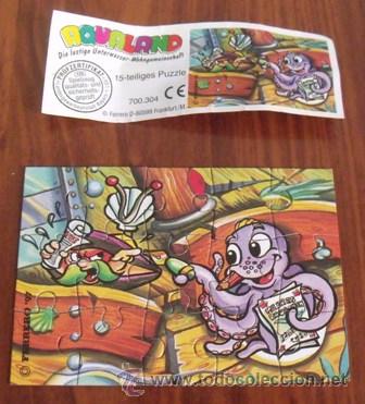 Puzzles: Puzzle de la Colecci&oacute;n Aqualand - Kinder Sorpresa - Foto 2