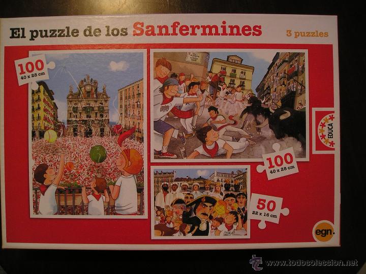 Puzzles: EL PUZZLE DE LOS SANFERMINES. EDUCA. - Foto 1