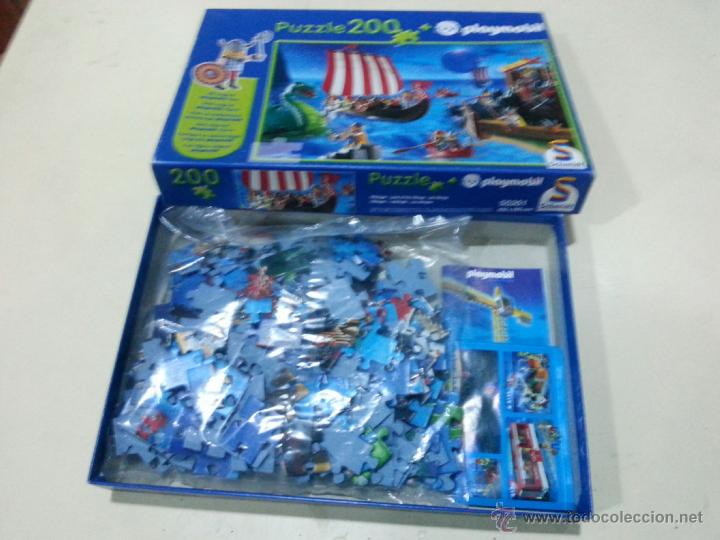 Puzzles: PUZZLE COMPLETO DE 200 PIEZAS PLAYMOBIL - Foto 3