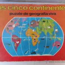 Puzzles: PUZZLE LOS CINCO CONTINENTES. JUEGOS EDUCA.. Lote 42285149