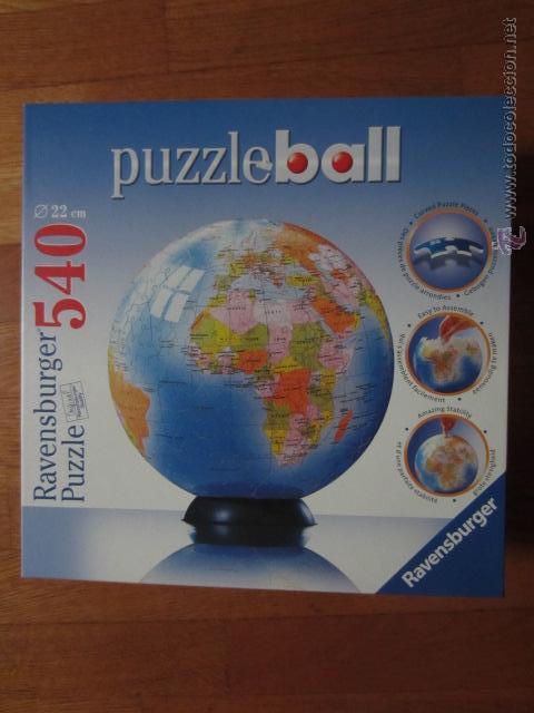Puzzles: Puzzleball 540 piezas: globo terr&aacute;queo - Foto 1