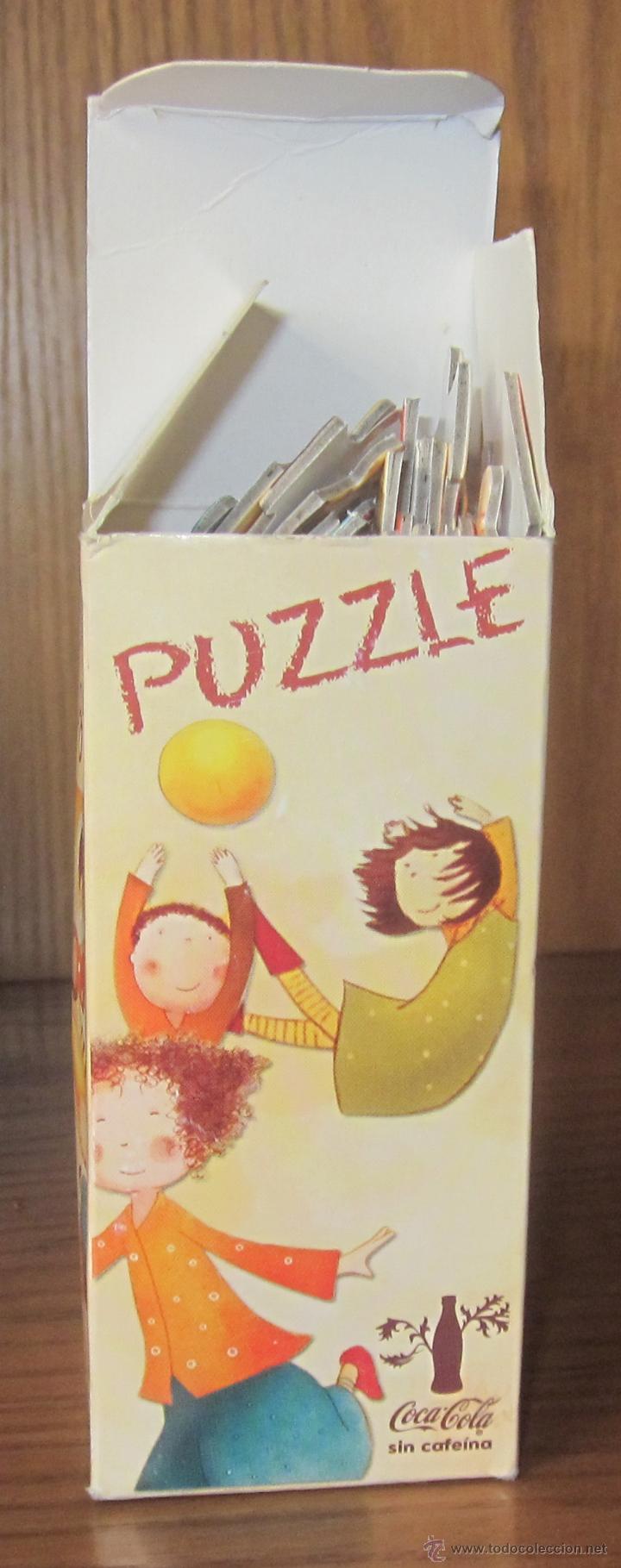 Puzzles: PUZZLE OBSEQUIO COCA COLA SIN CAFE&Iacute;NA,CAJA ORIGINAL,COMPLETO - Foto 2