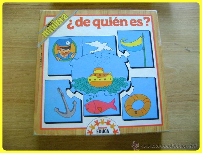 Puzzles: Puzle puzzle rompecabezas &iquest;De qui&eacute;n es? de Educa, en madera, ref 2158 - Foto 1