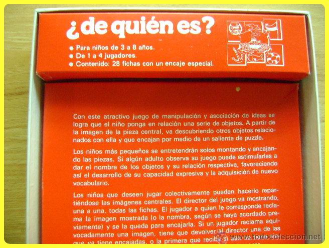 Puzzles: Puzle puzzle rompecabezas &iquest;De qui&eacute;n es? de Educa, en madera, ref 2158 - Foto 3