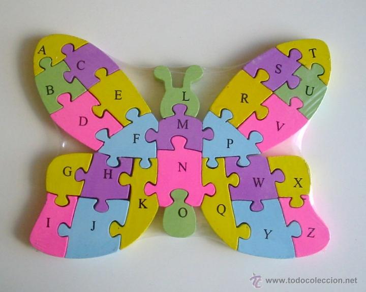 Puzzle 3D de Mariposa Madera Educativo Niños a1487 
