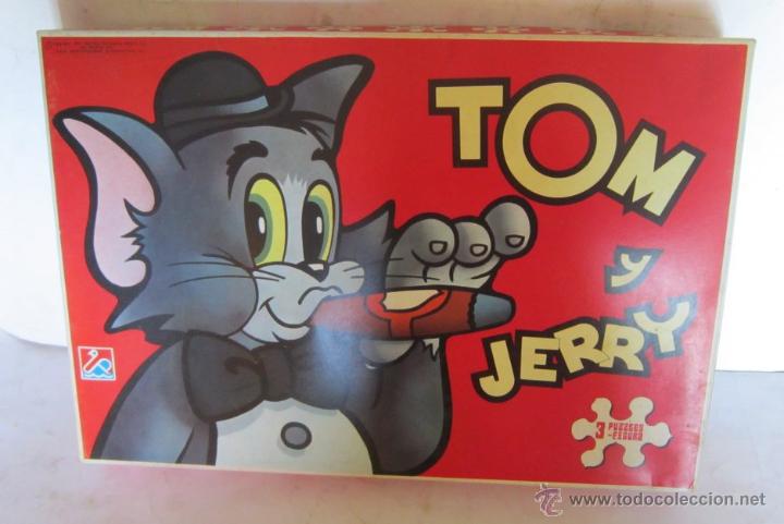 Puzzles: PUZZLE TOM Y JERRY, DE DALMAU, 3 PUZZLES, EN CAJA. CC - Foto 1