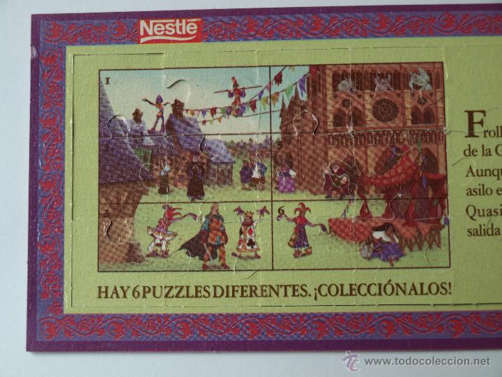 Puzzles: MINI PUZZLE NESTLE EL JOROBADO DE NOTRE DAME Nº 4. 17 X 8 CM. VER FOTOS. - Foto 4 - 48884960
