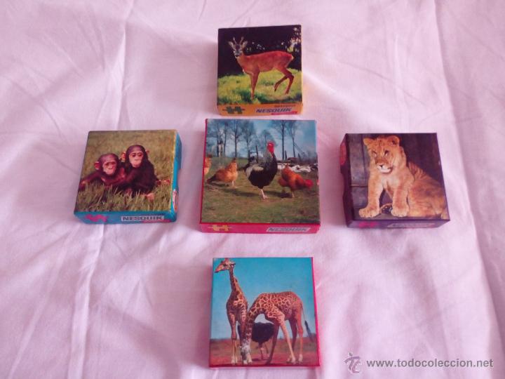 Puzzles: PACK 5 PUZZLES ANIMALES NESQUIK - Foto 1