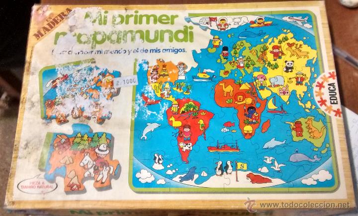 Puzzles: Caja con puzle Mi primer mapa mundi - Foto 1