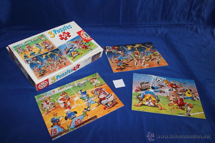 Puzzles: Caja con tres puzles de EDUCA. - Foto 1