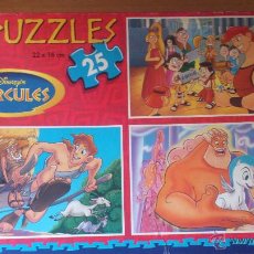 Puzzles: 3 PUZZLES / PUZLES DISNEY HERCULES PELICULA DIBUJOS 22X16CM AÑOS 90.