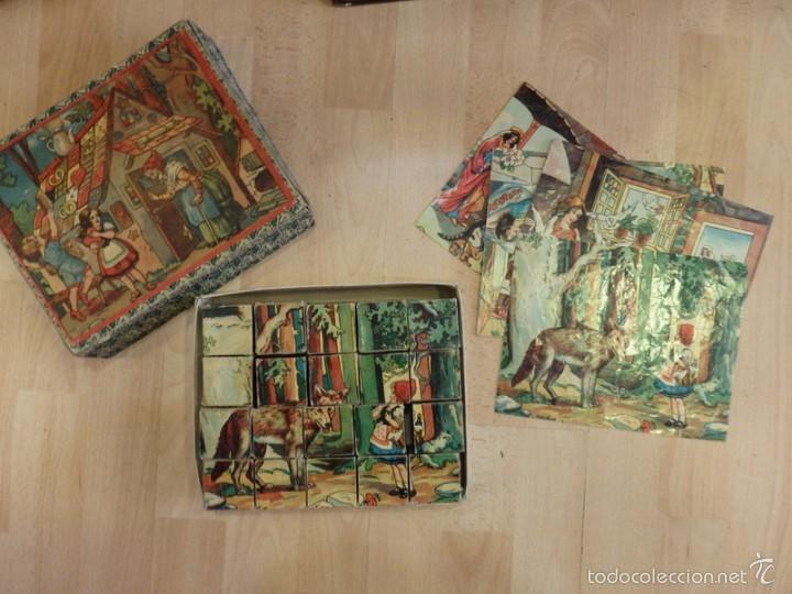 Puzzles: Antiguo puzzle de cubos, a&ntilde;os 40/50 - Foto 2