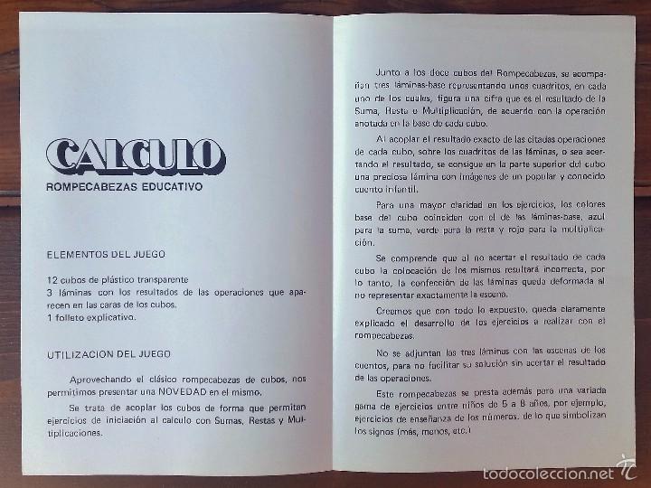 Puzzles: CALCULO. ROMPECABEZAS COMPLETO. DALMAU. - Foto 5