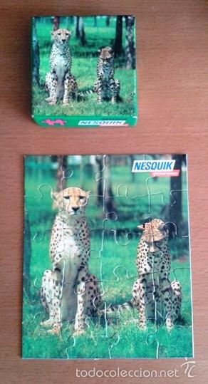 Puzzles: PUZZLE LEOPARDOS. OBSEQUIO NESQUIK. JUEGOS EDUCA. PUZLE. - Foto 1