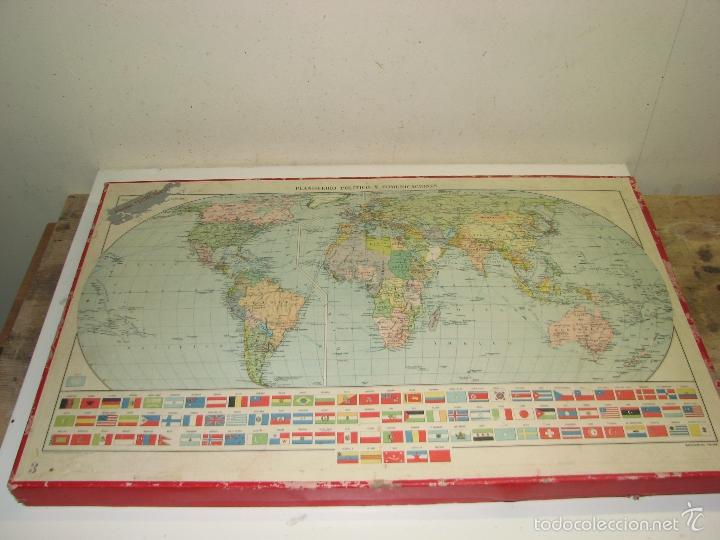 Puzzles: PUZLE PLANISFERIO POL&Iacute;TICO Y COMUNICACIONES - Foto 1