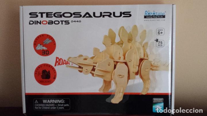 Puzzles: Dinorobot madera 3D stegosaurio - Foto 1
