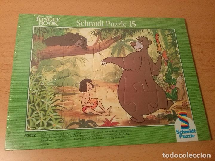 Puzzles: Puzzle 15 piezas Disney. El libro de la selva. Marca Schmidt. Nuevo. - Foto 1