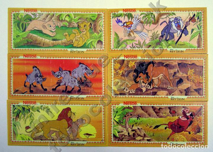 Puzzles: JUEGO DE 6 PUZZLES DE EL REY LE&Oacute;N, OBSEQUIO DE NESTL&Eacute; - SET COMPLETO - Foto 1