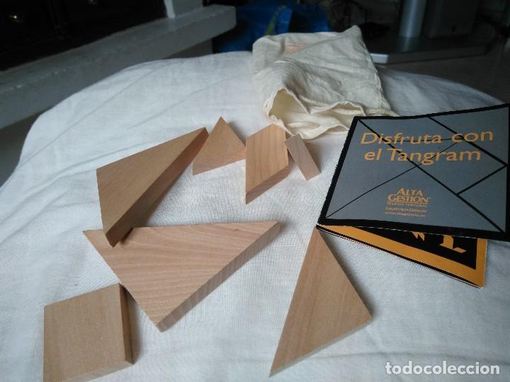 Puzzles: ROMPECABEZAS DE MADERA TANGRAM. - Foto 2