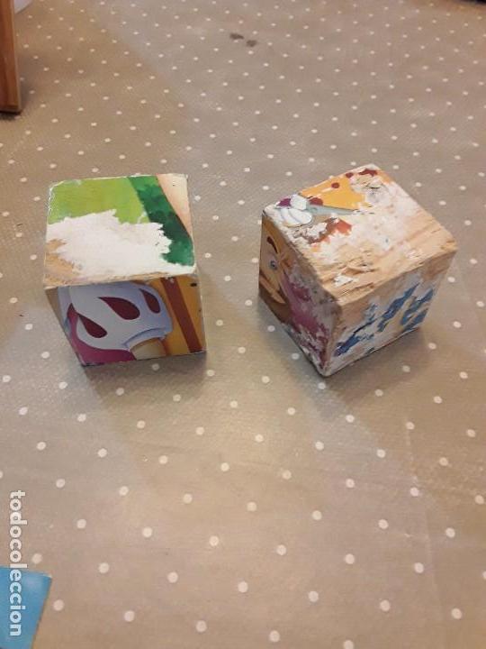 Puzzles: PUZZLE DE MADERA DE CUBOS BLANCANIEVES ANTIGUO UNICO - Foto 6