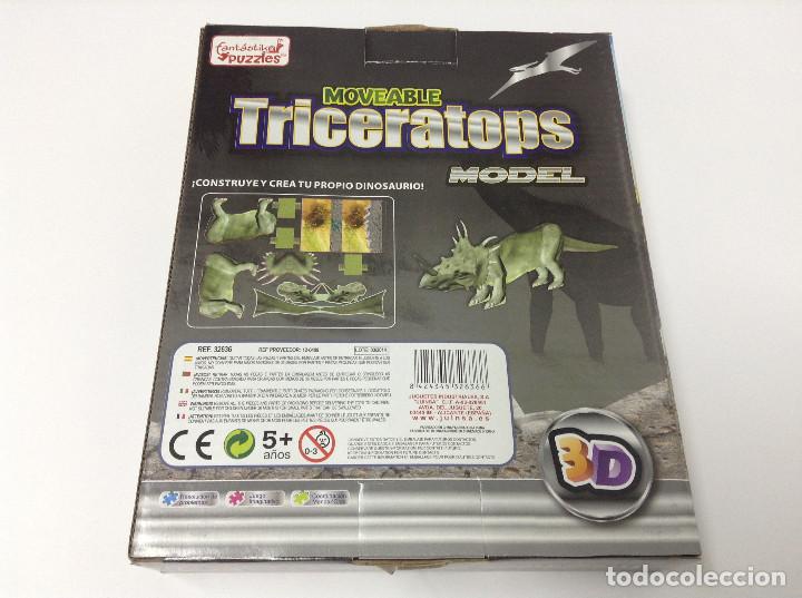 Puzzles: MOVEABLE TRICERATOPS 3D . FANTASTIK PUZZLES - Foto 2